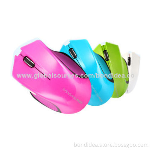 Wireless Mice with 1,600dpi High-resolution, Left, Right and Middle Keys